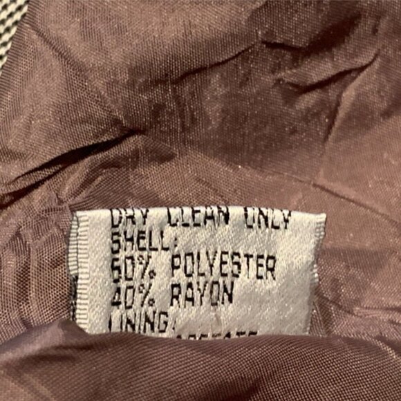 John Meyer of Norwich Sz 2P/Petite Checked Blazer Convertible Collar 297B - Picture 7 of 7